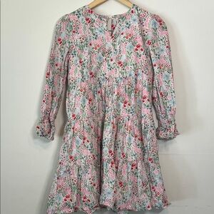 Mint Girls Floral/Easter Dress Pink/Light Blue 14/16